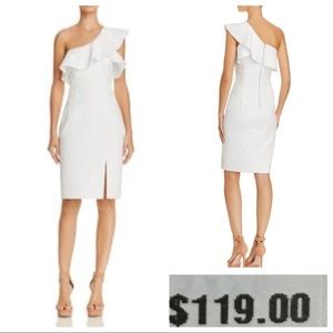 NWT! Bardot Ruffled One Shoulder Cocktail Dress